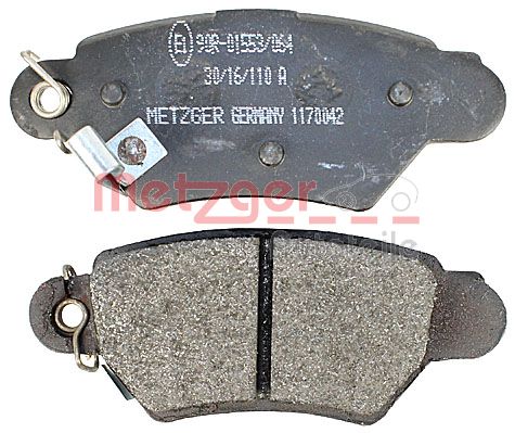 METZGER 1170042 Bremsbelagsatz, Scheibenbremse